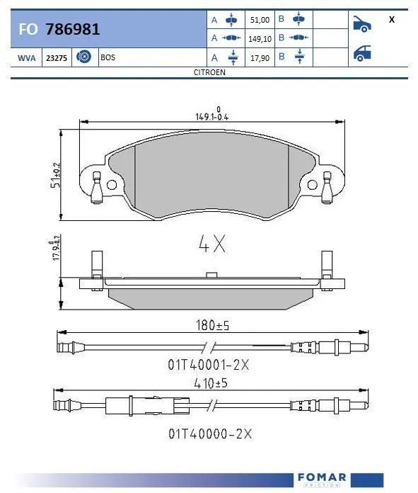 Brake Pad Set, disc brake